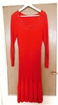fotka Červené úpletové šaty M&S