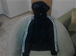 Fotka - Prodm dmskou uskovou ernou bundu Adidas s kapuc  vel. L - Fotografie . 4