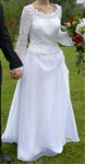 fotka Netradiční svatební šaty, vel. 36-40, krajkový živůtek