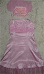 fotka Pink šaty + šál a kabelka